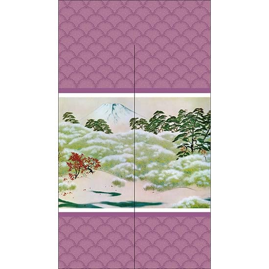Amazon.co.jp: 【のぼりストア】 のれん 横山大観 『霊峰四趣 秋